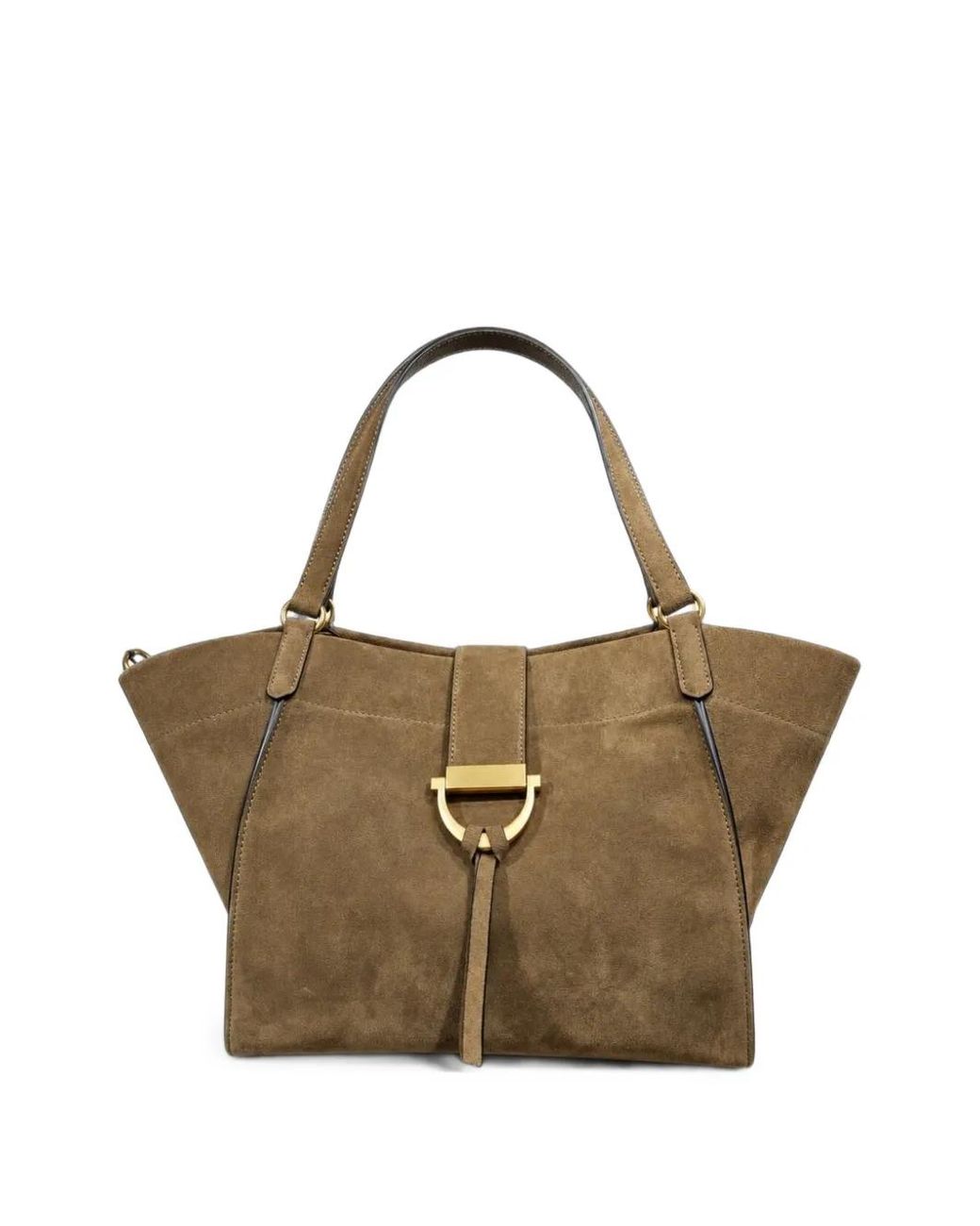 Poche Paris Green Torba Suede-Tone Hardware Tote Bag