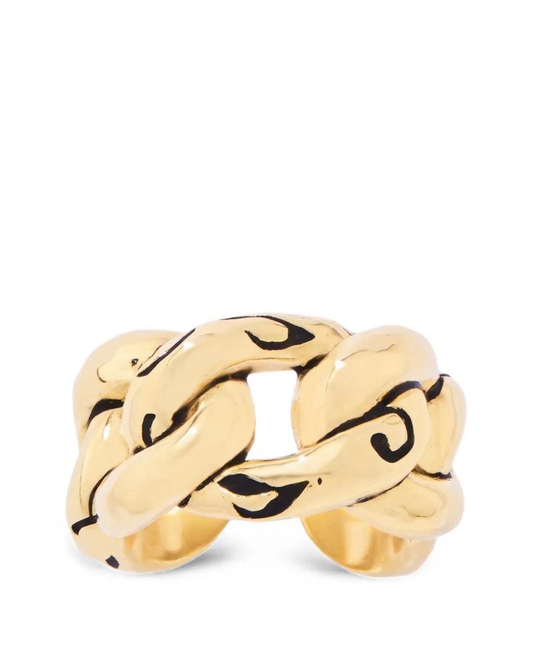 Aurelie Bidermann Metallic Imbali Leopard-Print Ring