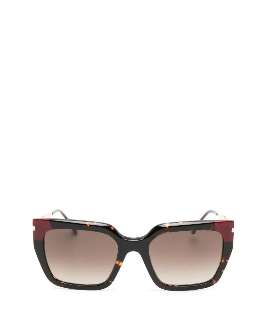 Carolina Herrera Brown Eckige Sonnenbrille