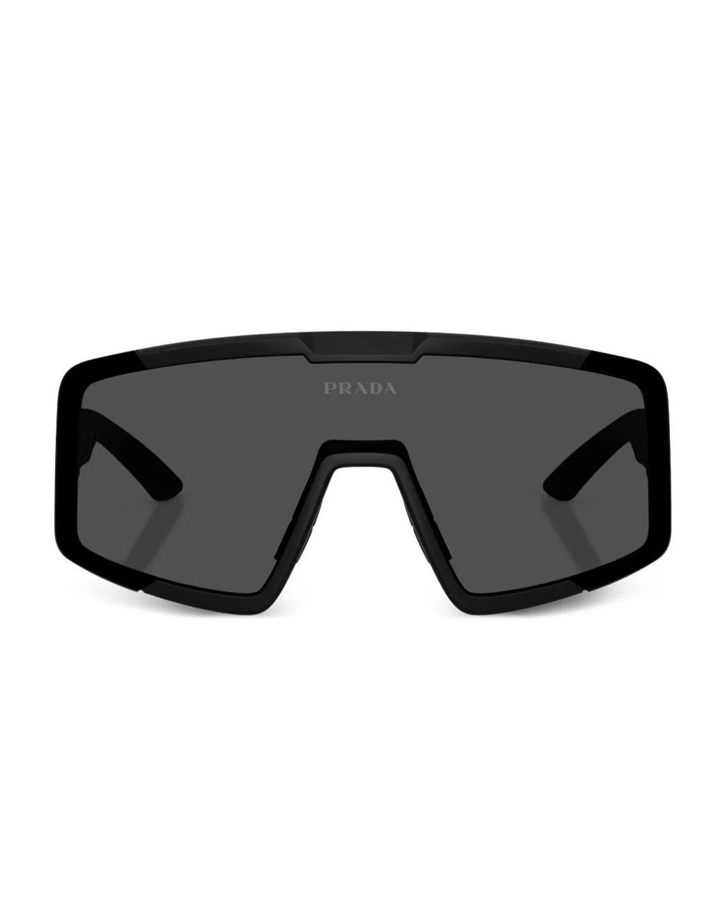 Prada Linea Rossa Black Geometric Sunglasses for men