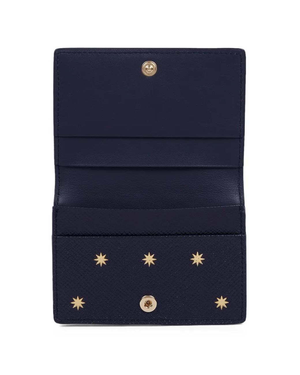 Smythson Blue Stars Card Case