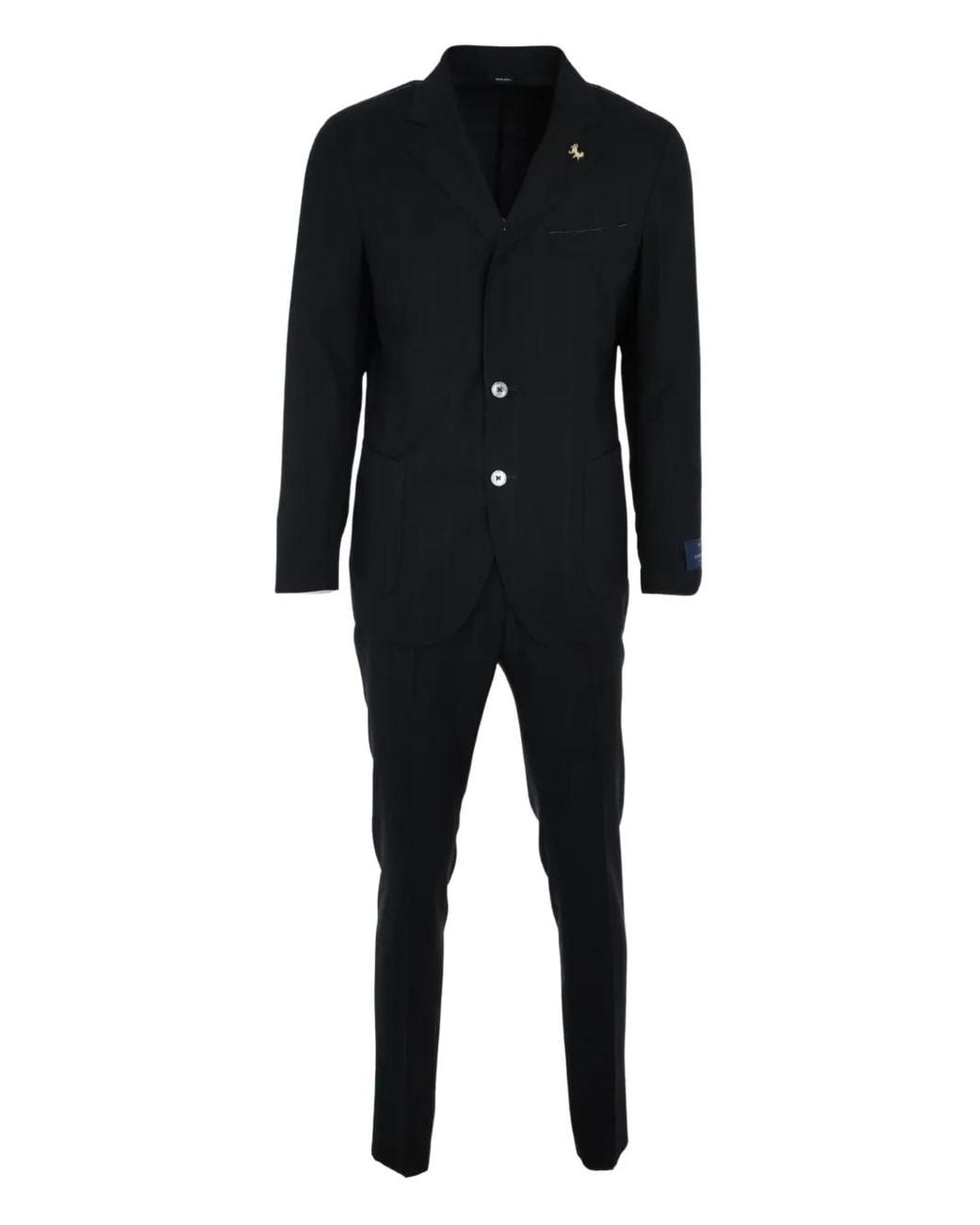 Tombolini Black Single-Breasted Suit for men