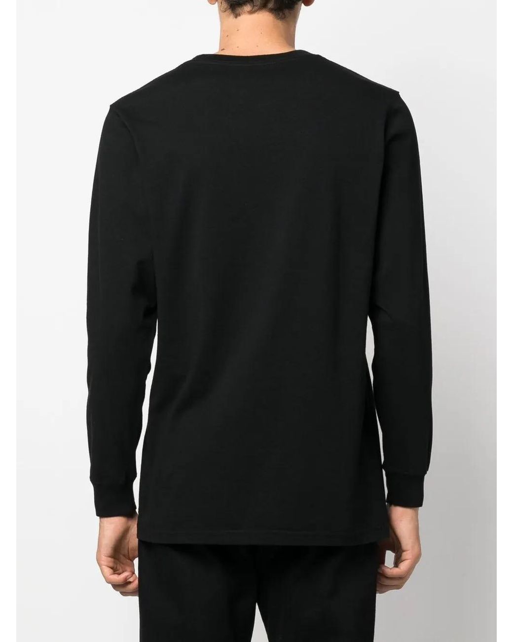 Maharishi Black Logo-Print Long-Sleeve T-Shirt for men