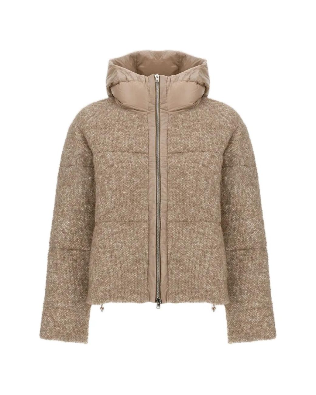 Herno Natural Sequin-Embellished Bouclé Jacket
