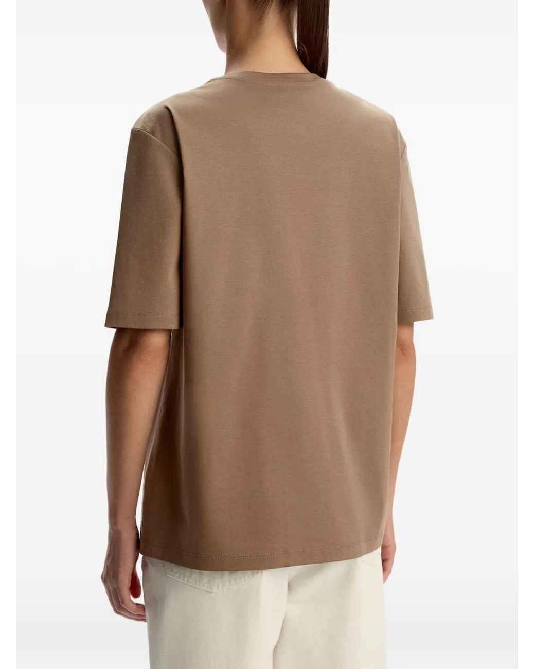 12 STOREEZ Brown Cotton T-Shirt