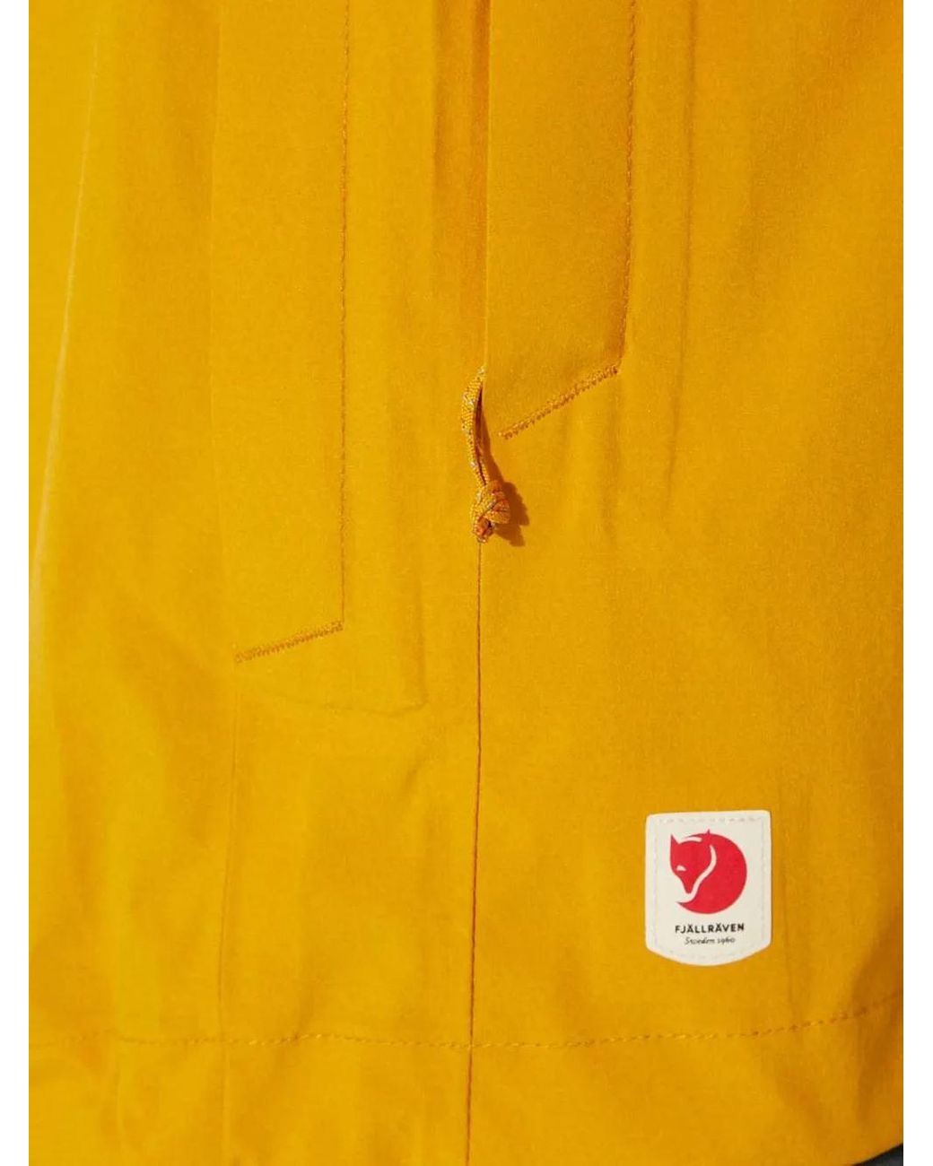 Fjallraven Yellow Hooded Jacket for men