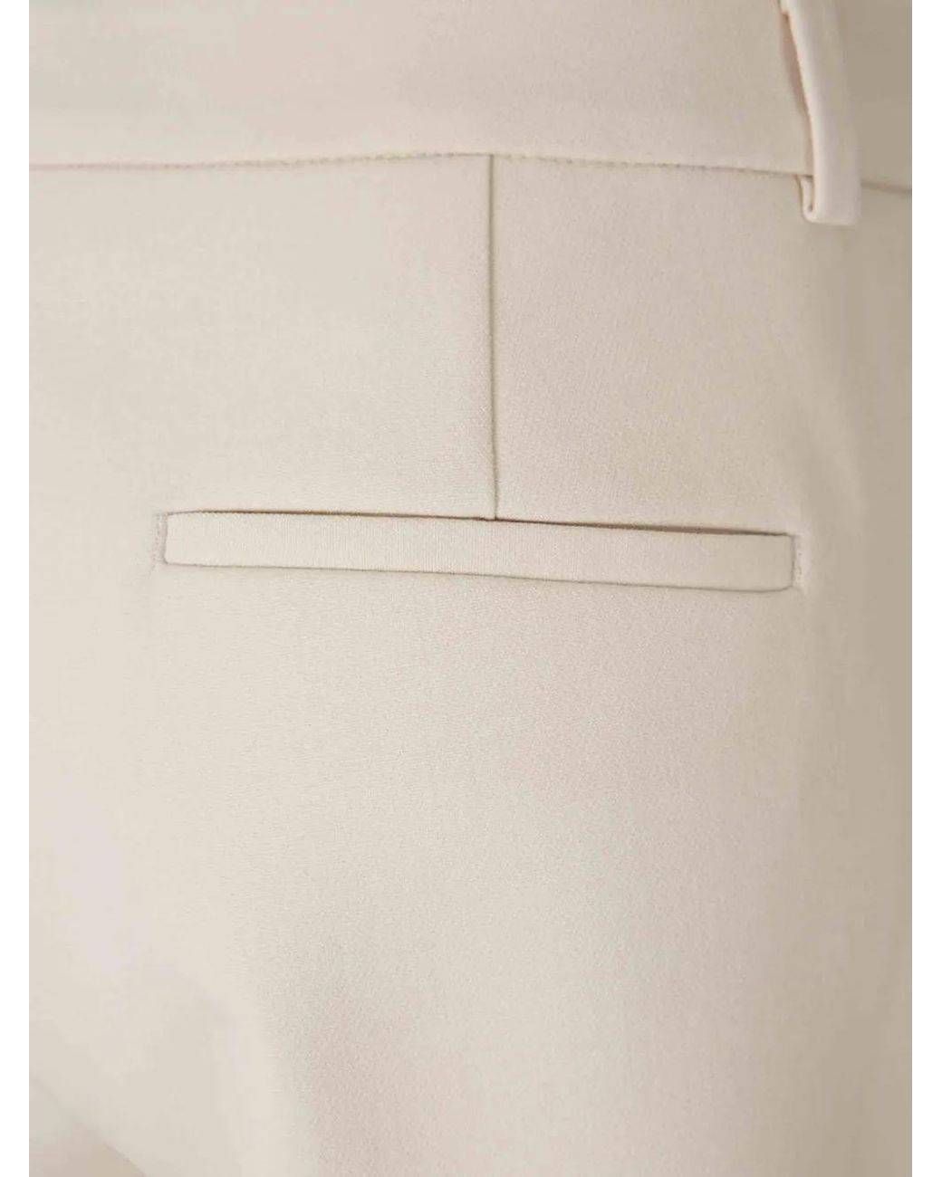 Peserico Natural Pantalon Droit À Plis Marqués