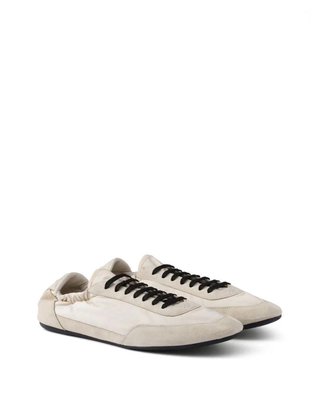 Prada White Panelled Sneakers