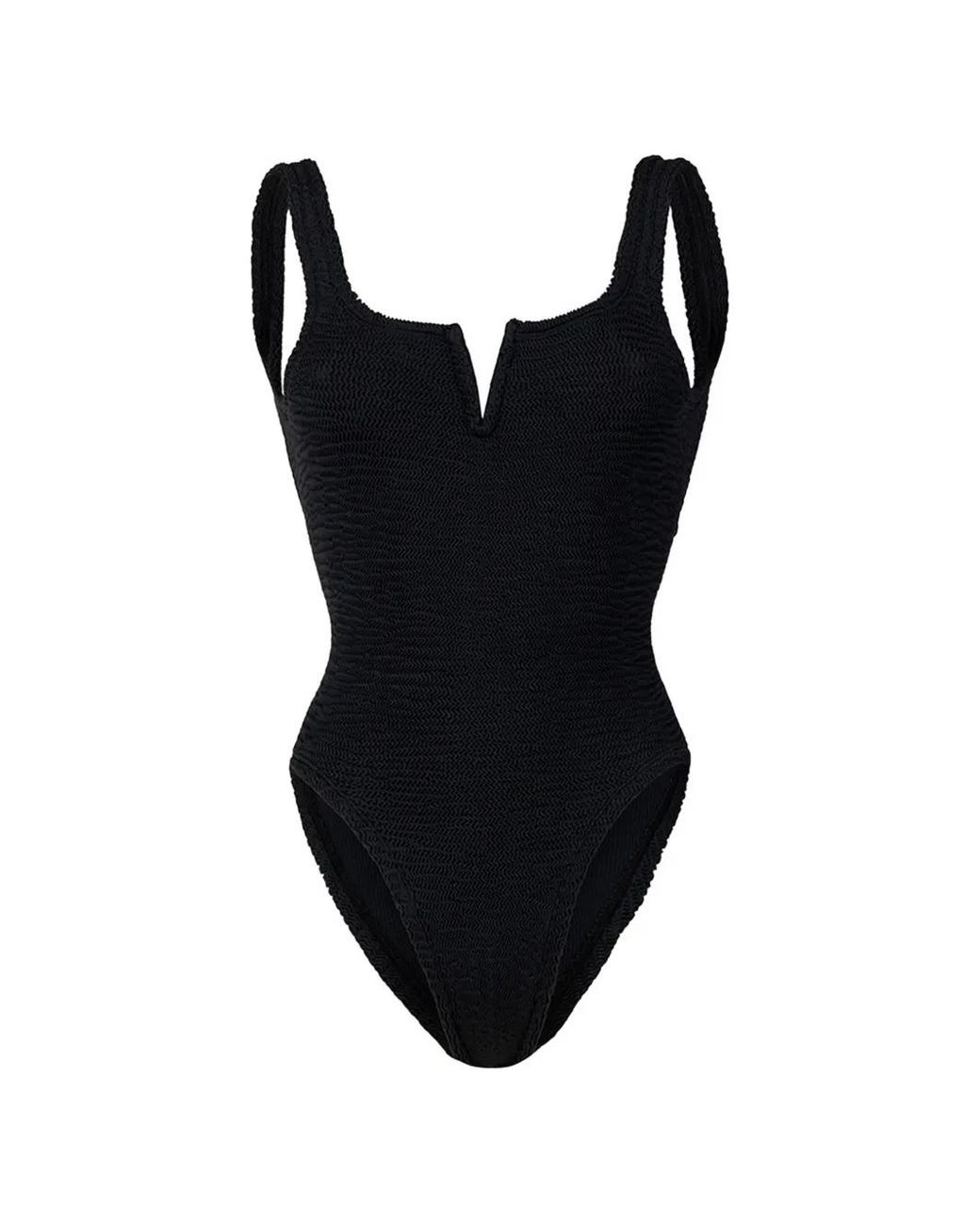 Paramidonna Black Holly Textured Swimsuit