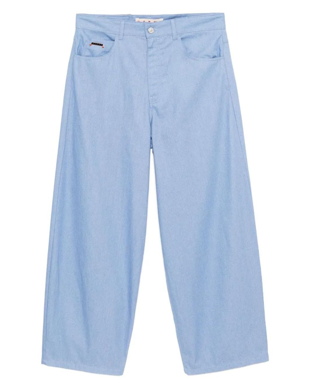 Marni Blue Wide-Leg Denim Jeans for men