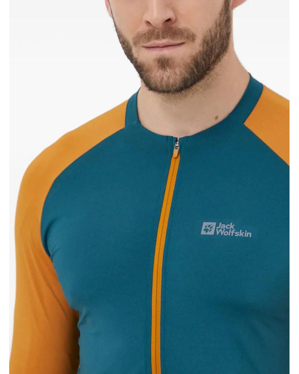 Jack Wolfskin Blue Gravex Long-Sleeved Zip Sweatshirt for men