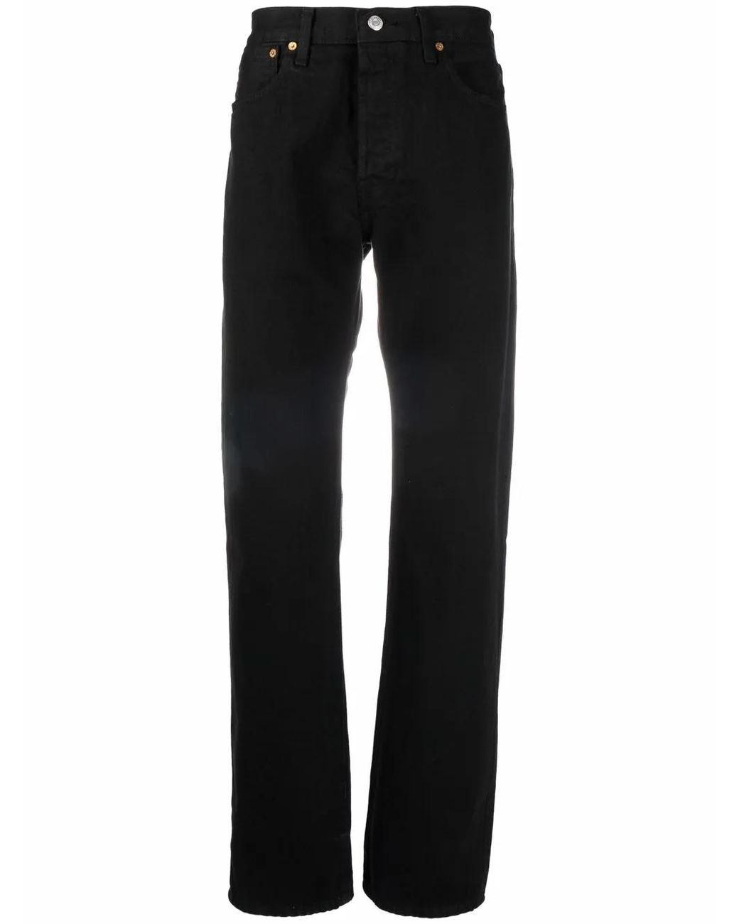 Levi's Black 501 Original Straight-Leg Jeans for men
