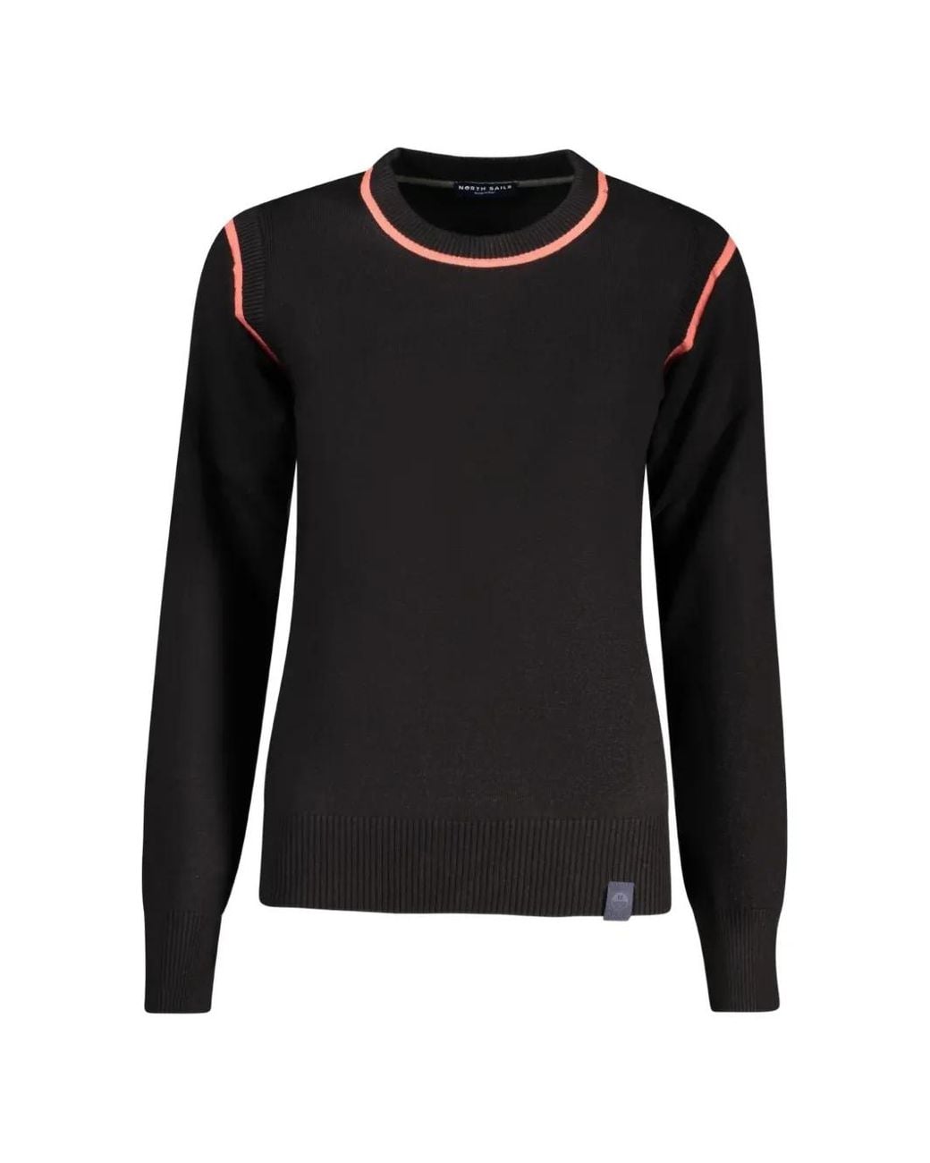 North Sails Black Round-Neck Long-Sleeve Sweater