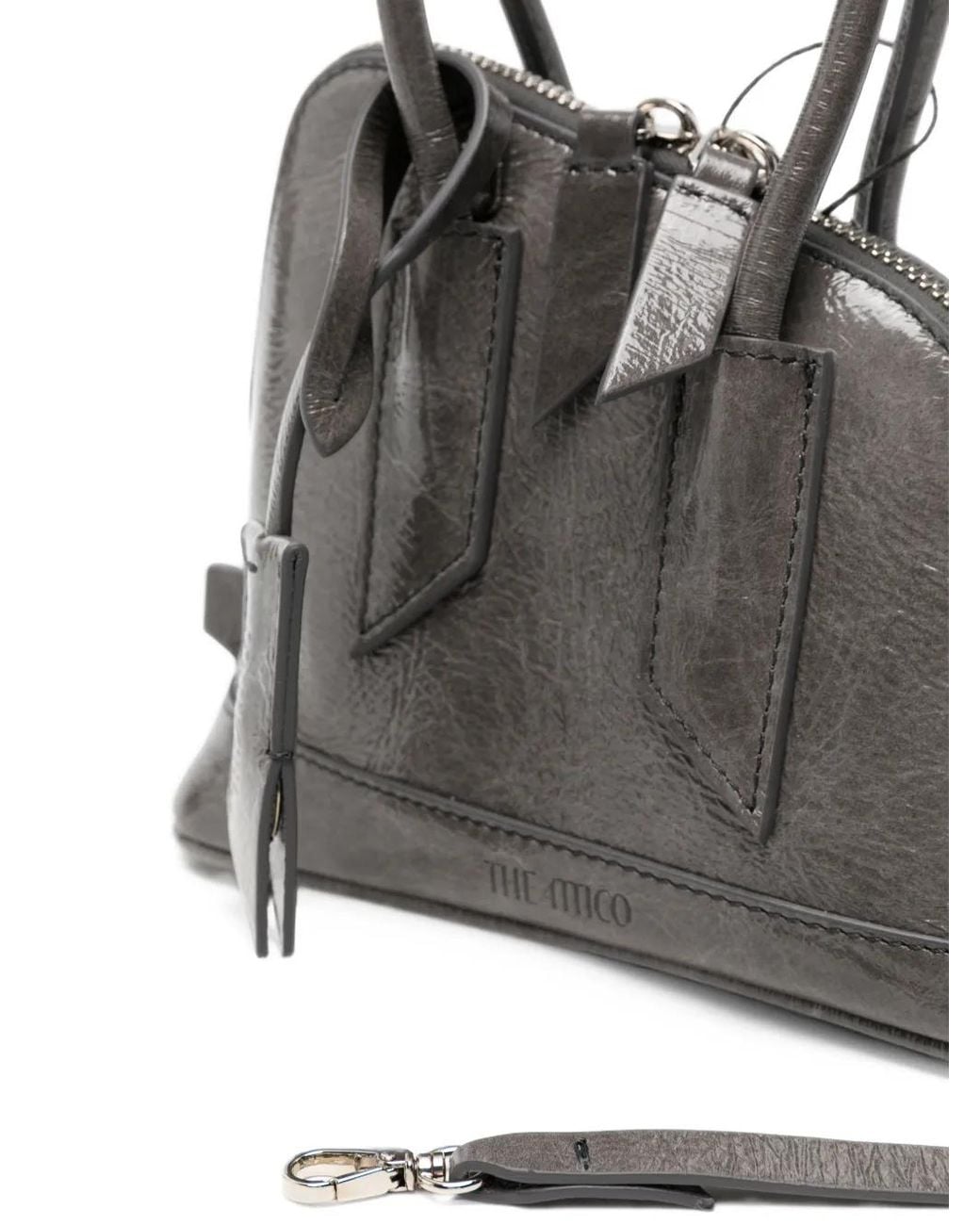 The Attico Black Mini Sant Ambroeus Tote Bag