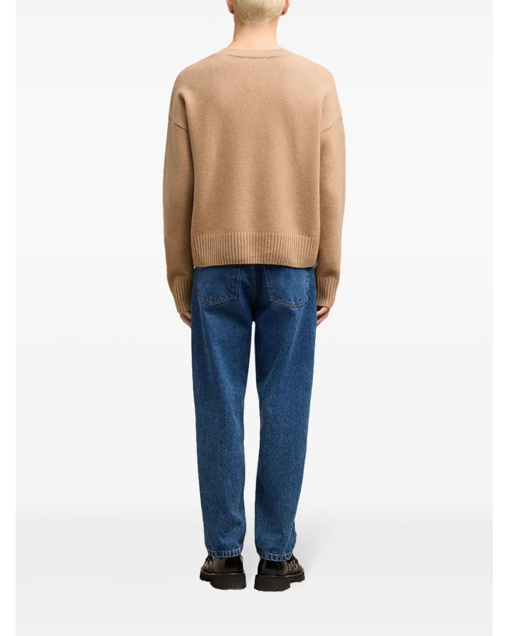 AMI Natural Ami De Coeur V-Neck Jumper