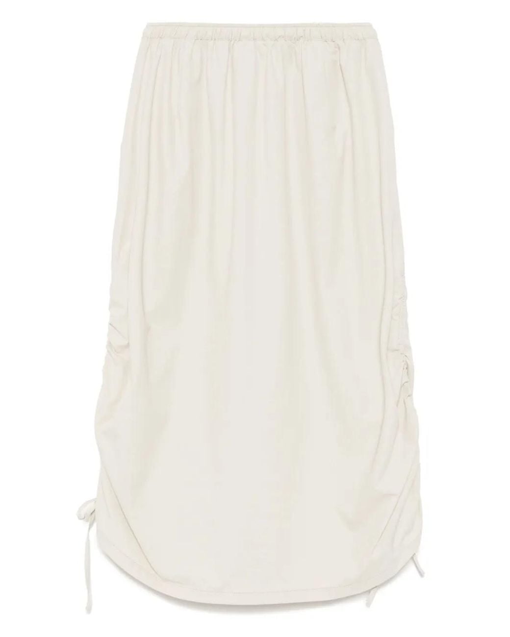 Izzue White Drawstring Skirt