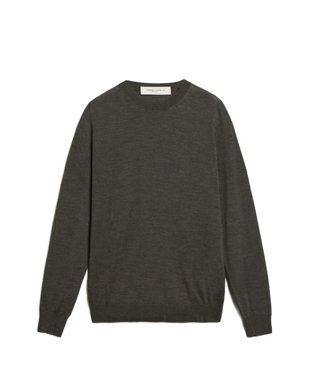 Golden Goose Deluxe Brand Gray Star-Stud Virgin-Wool Sweater for men