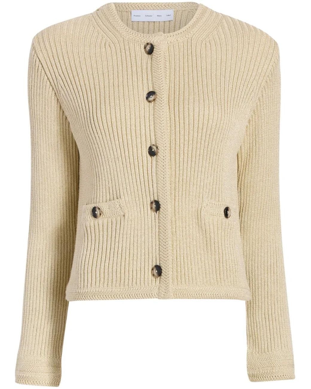 Proenza Schouler Natural Wilson Cardigan