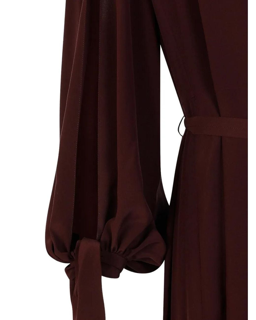 Chloé Purple Flared Midi Dress
