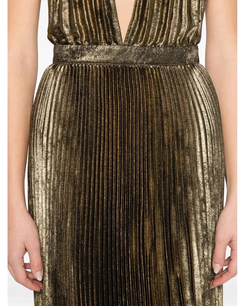 L'idée Metallic Moderniste Gown