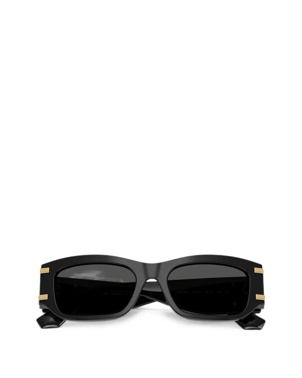 Dolce & Gabbana Black Rectangle-Frame Sunglasses