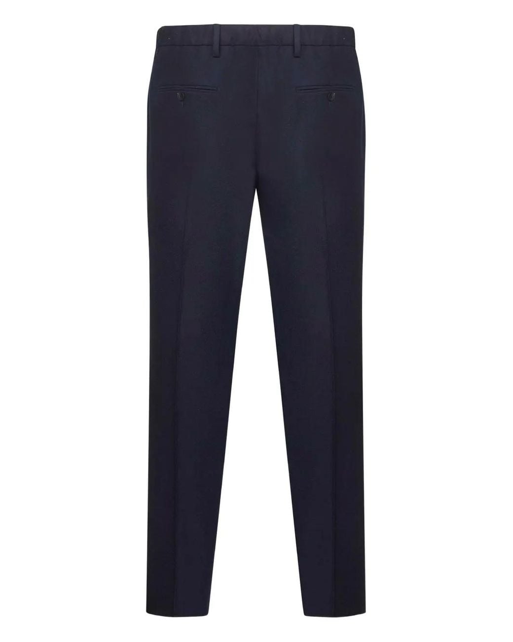 D4.0 Blue Button-Fastening Trousers for men