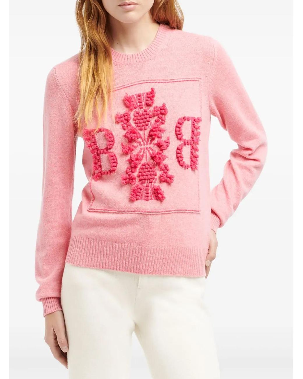 Pull En Cachemire À Logo 3D Barrie en coloris Pink