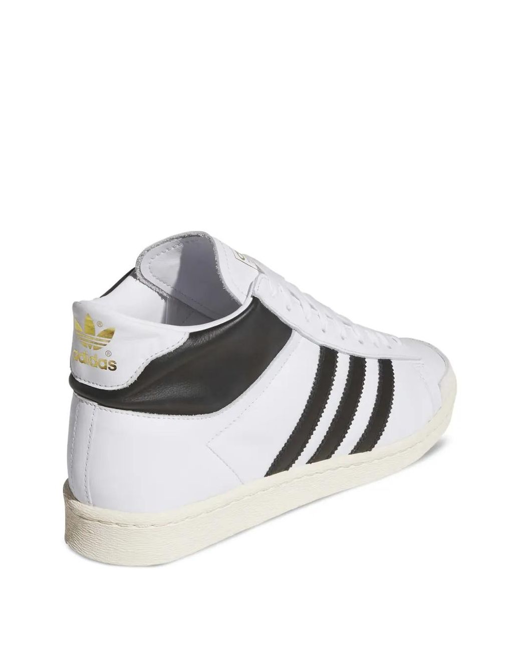Adidas White Jabbar Hi Sneakers for men