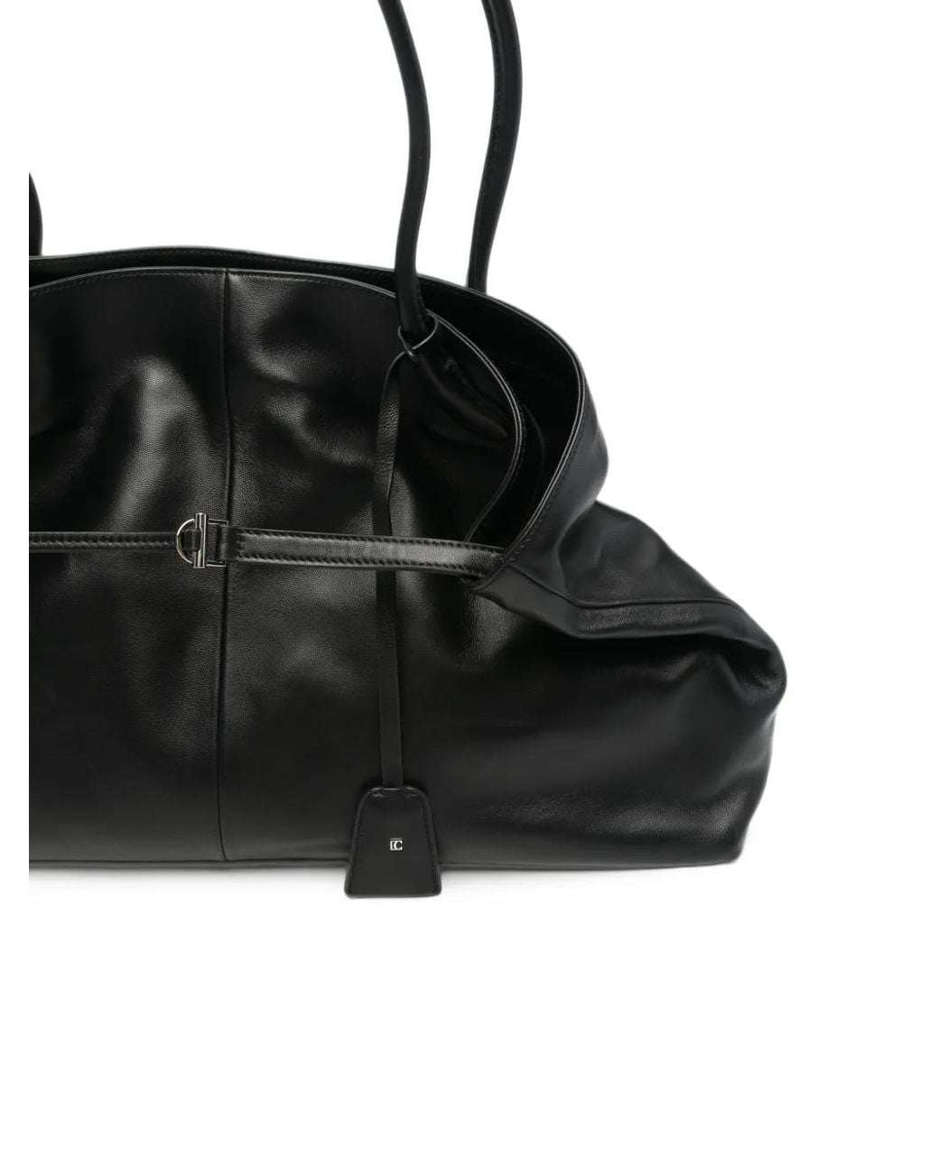Low Classic Black Haricot Leather Tote Bag