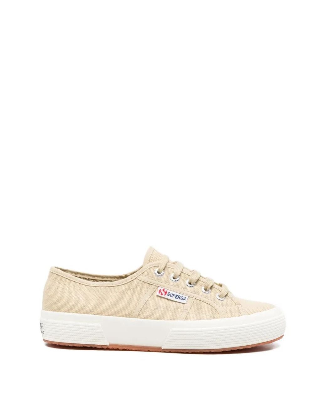 Superga White Lace-Up Sneakers