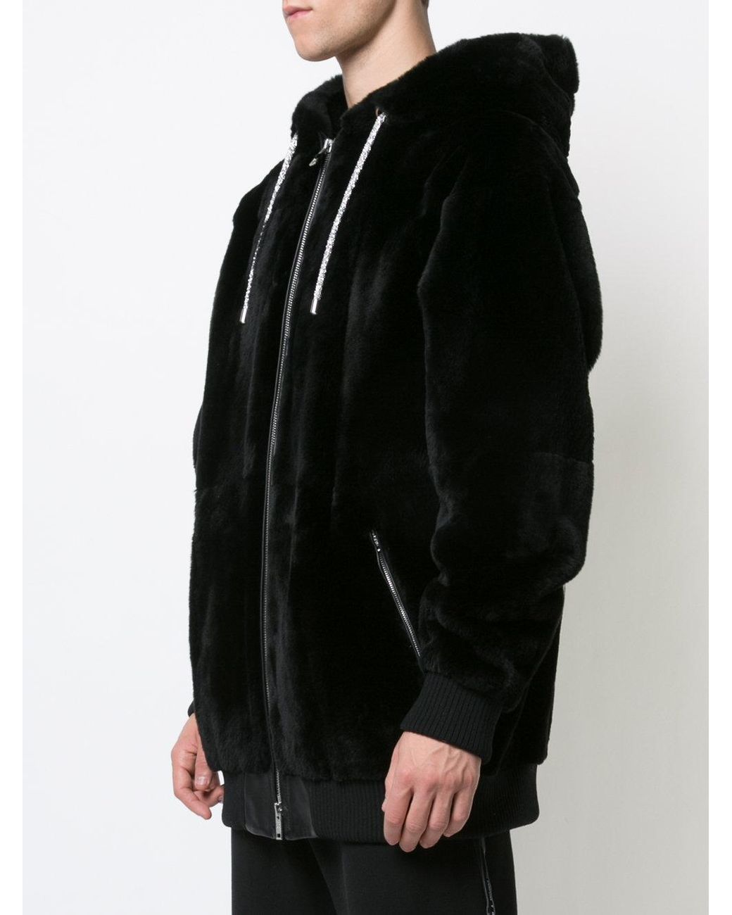Mastermind Japan Fur Hoody in Black for Men Lyst