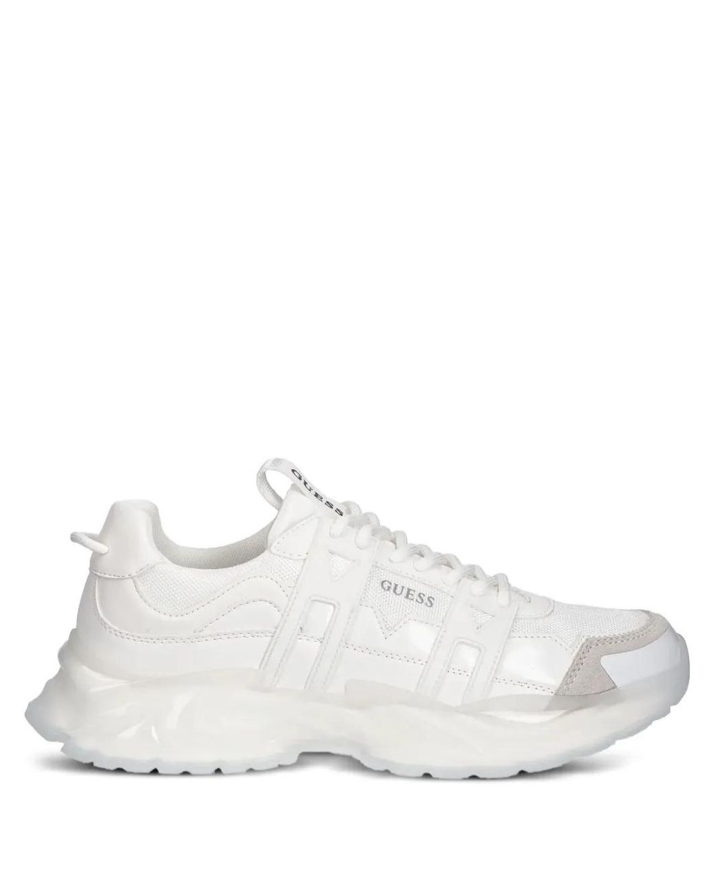 Guess White Belluno Panelled Sneakers for men