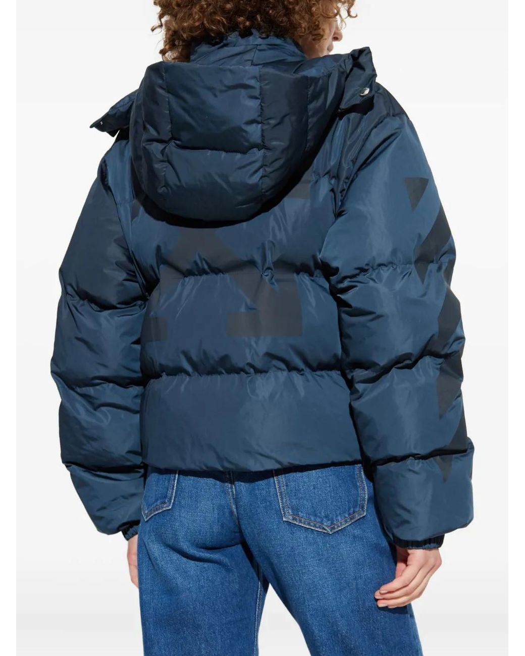 Off-White c/o Virgil Abloh Blue Puffer Jacket