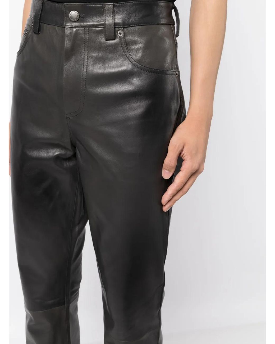 Stolen Girlfriends Club Gray Drum Solo Straight-Leg Trousers for men