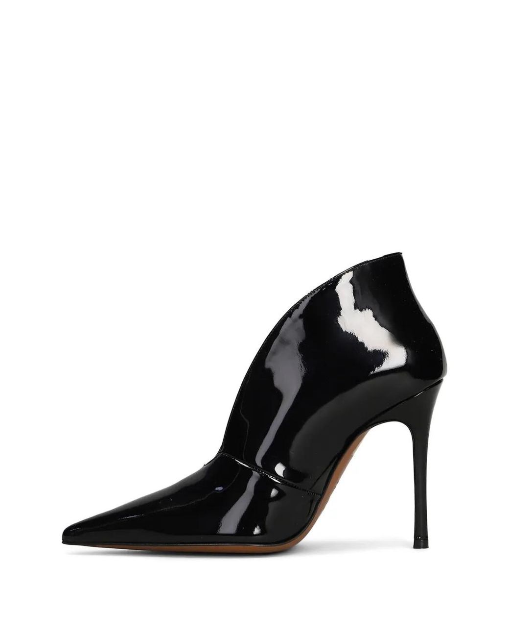 Roberto Festa Black Adele Patent-Finish Ankle Boots