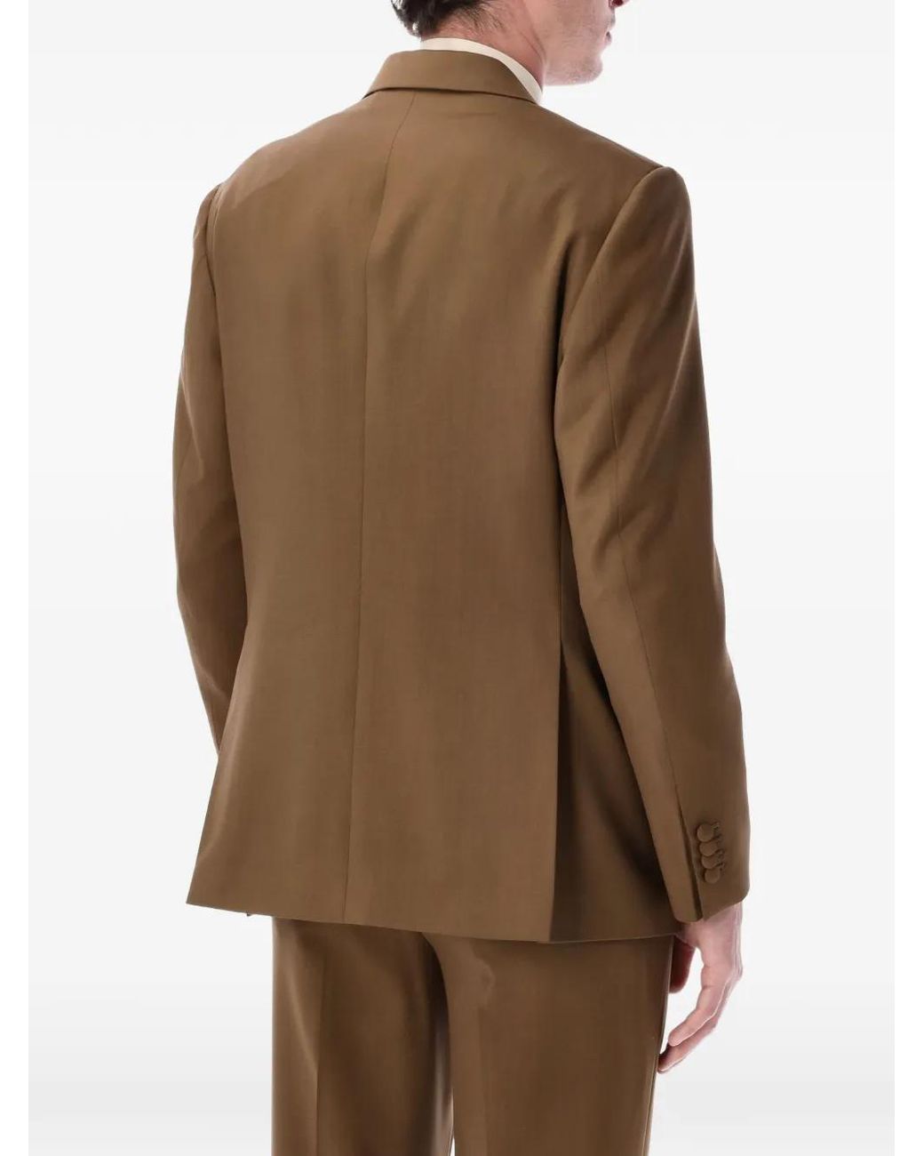 Lardini Double-Breasted Four-Button Jacket in Brown for Men | Lyst