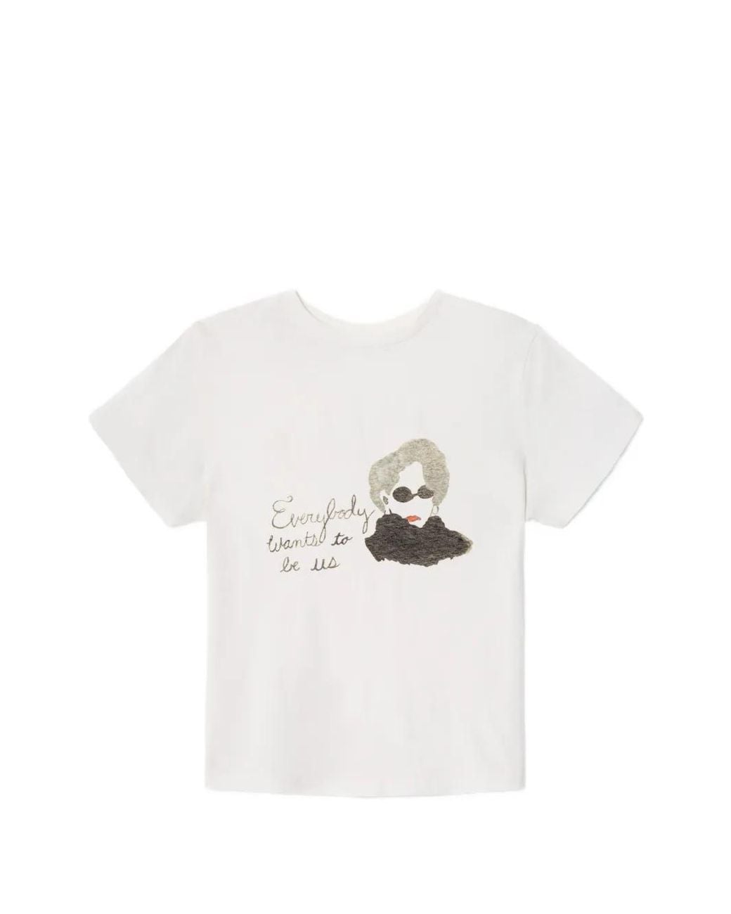 Re/done White Classic Everybody Graphic-Print T-Shirt