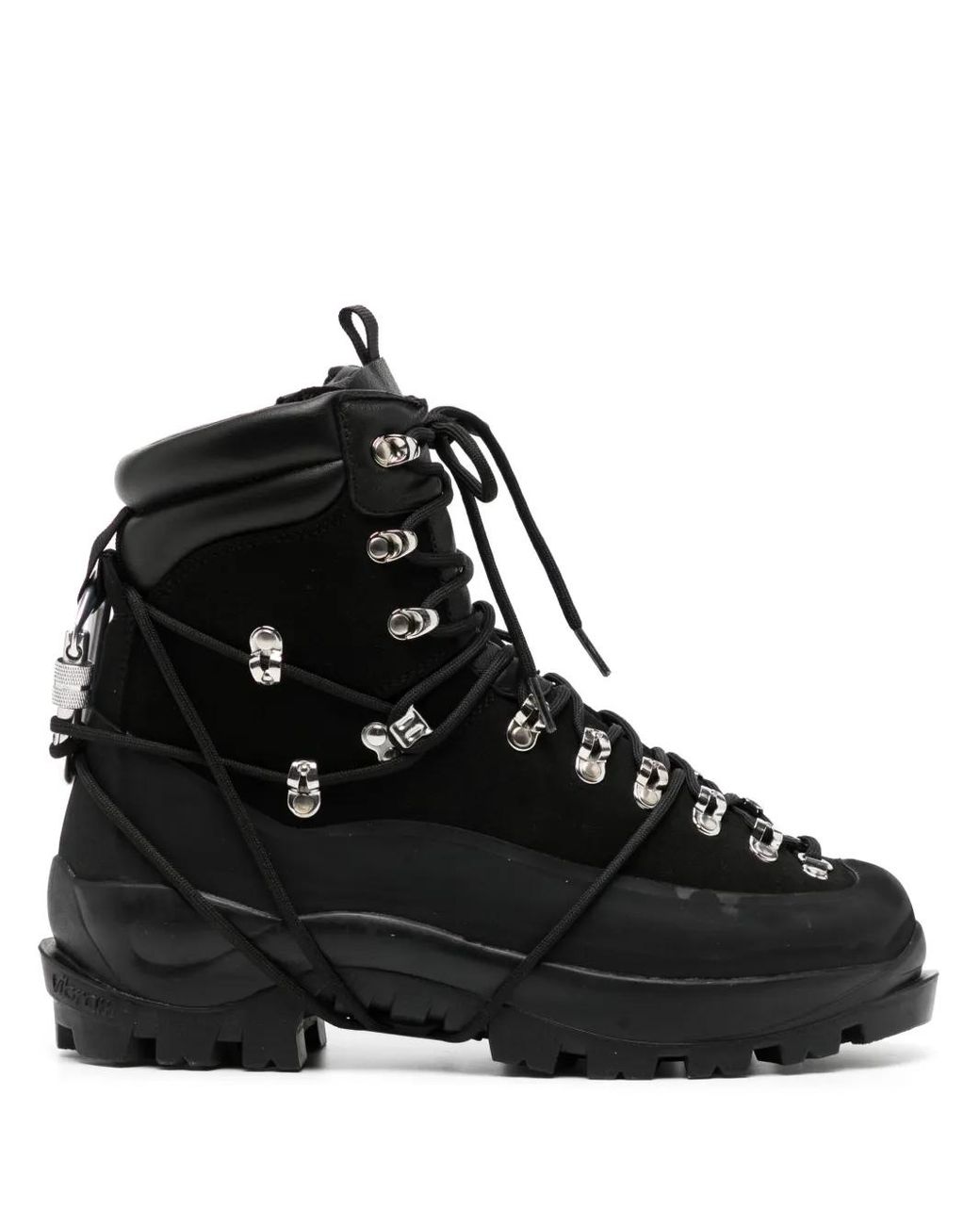 HELIOT EMIL Lace-Up Leather Hiking Boots in Black for Men | Lyst UK