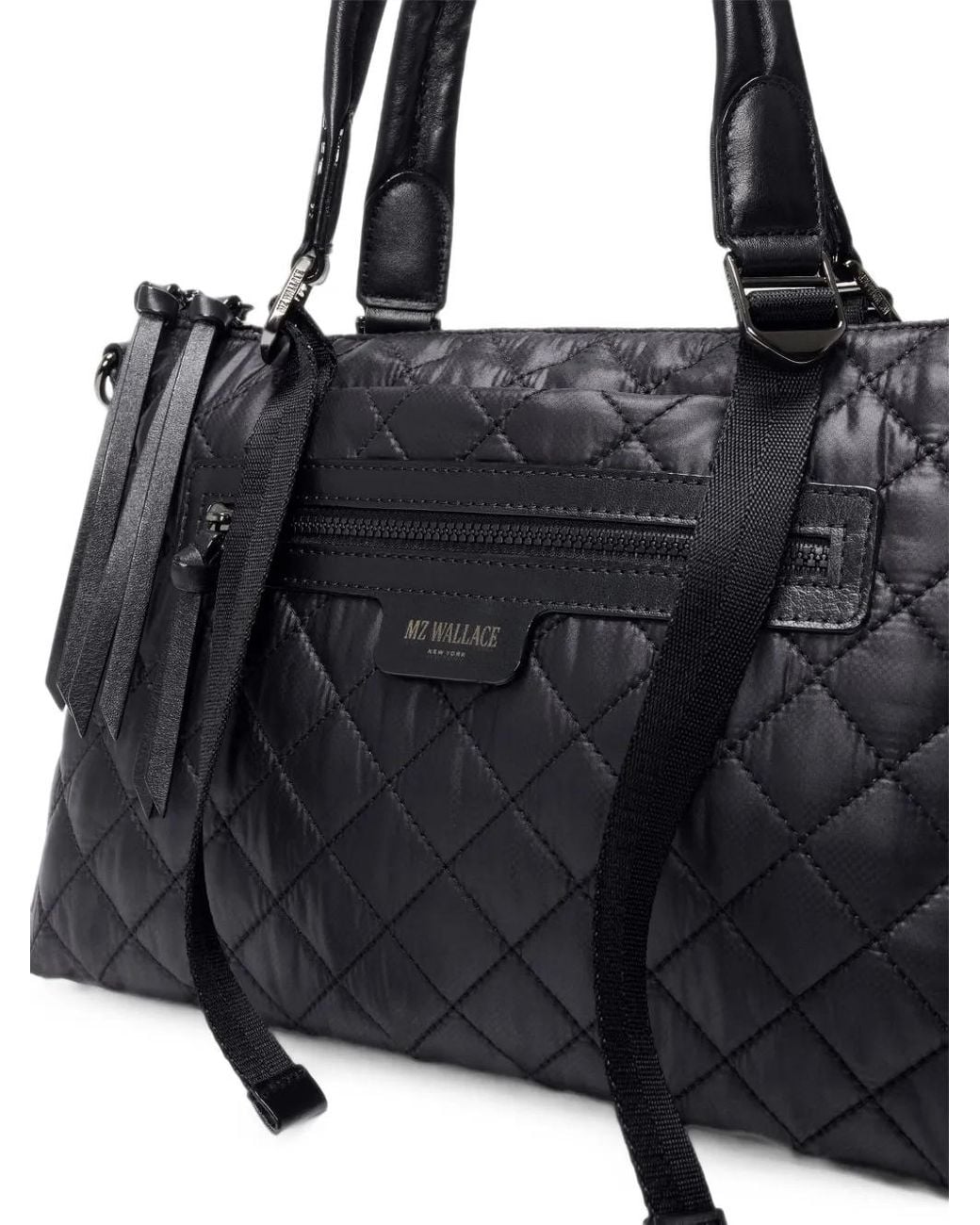 MZ Wallace Black Small Park Quilted Tote Bag