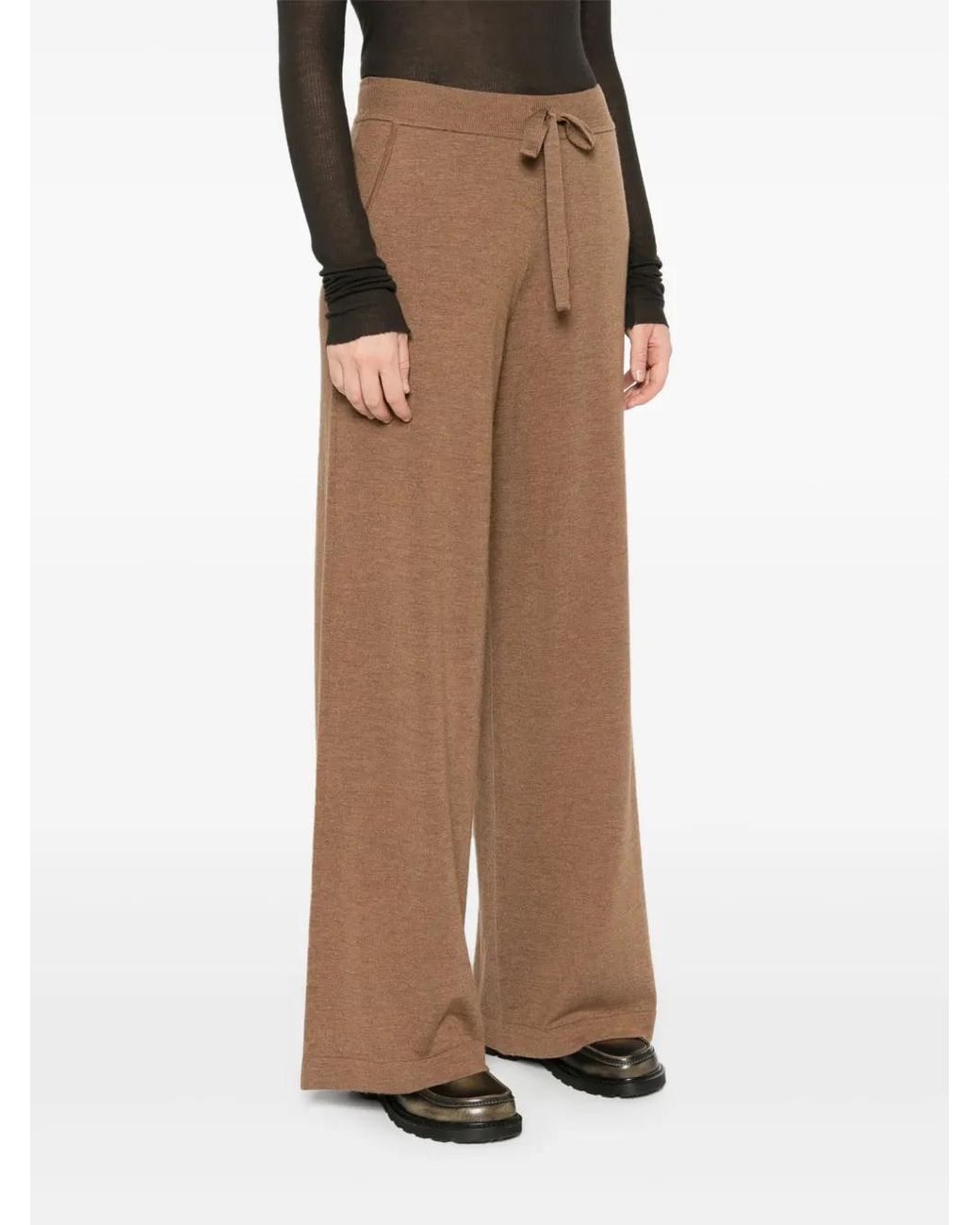 P.A.R.O.S.H. Brown Lime Wool Trousers