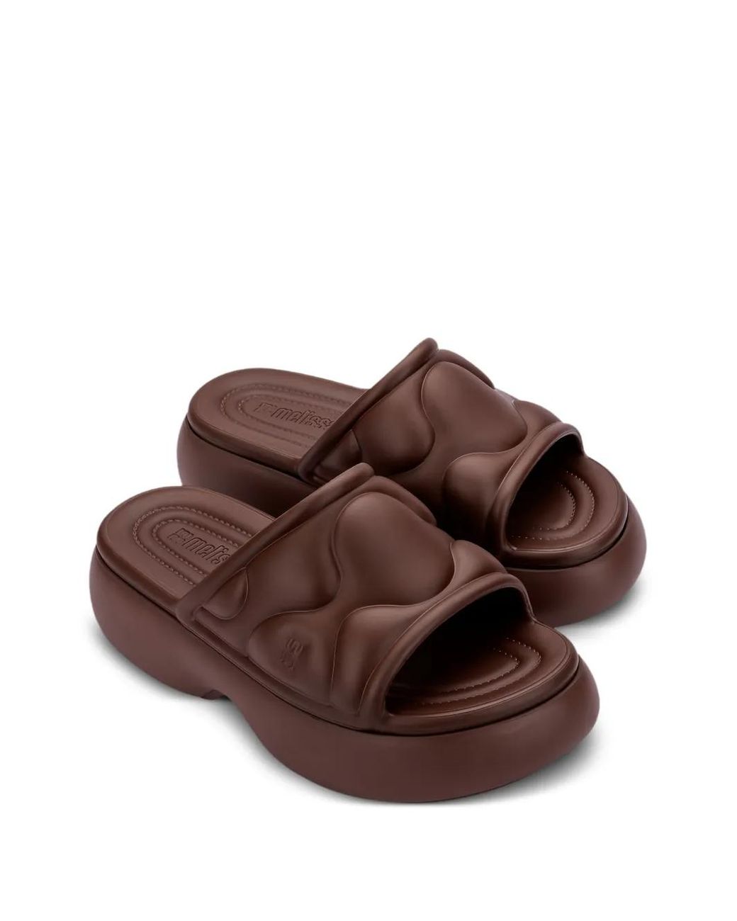 Melissa Brown Free Puff Platform Slides