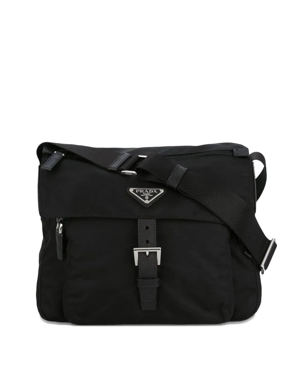 Prada Black Sac À Bandoulière À Boucle
