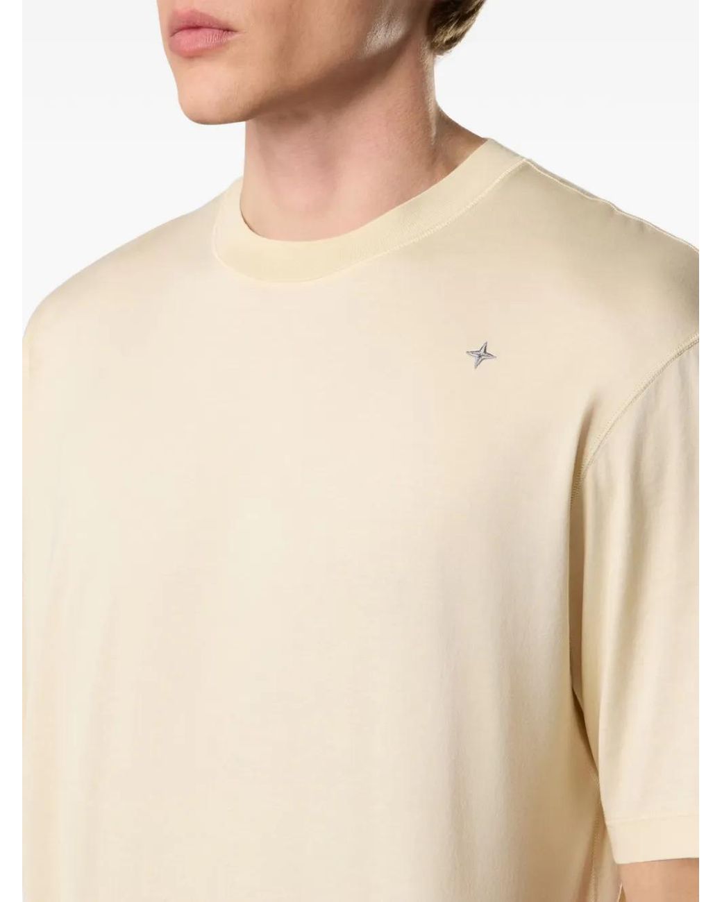 Stone Island White 2100010 Mercerised Cotton Jersey_S.I. Stellina T-Shirt for men