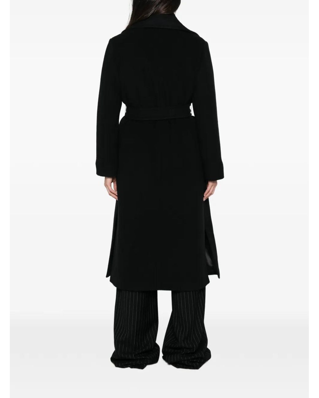 Emme Black Emmcolimbo Belted Coat