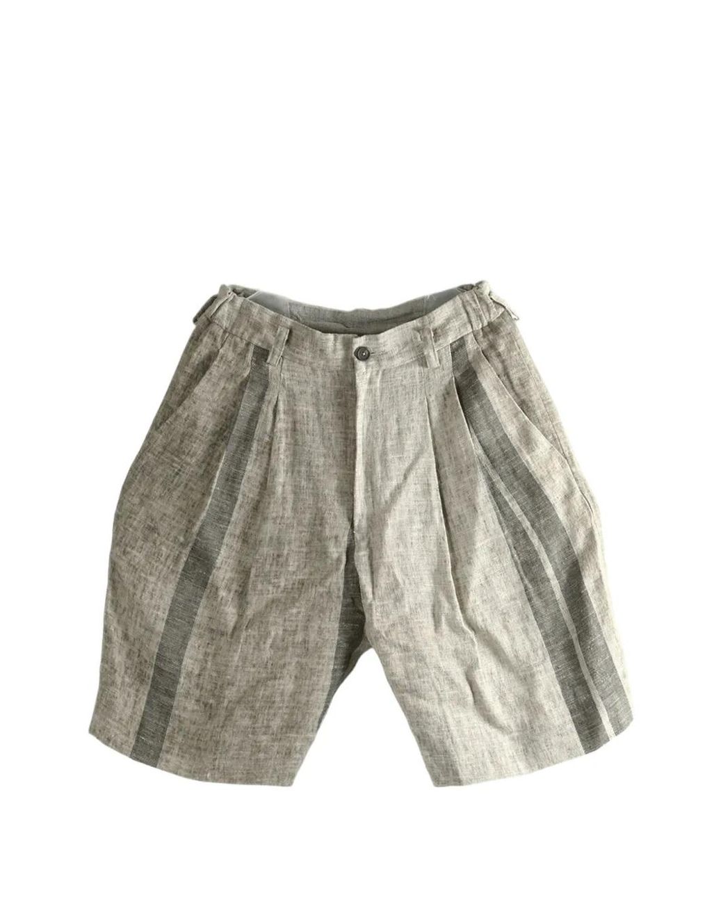 Bermuda Con Pieghe di Ziggy Chen in Gray da Uomo
