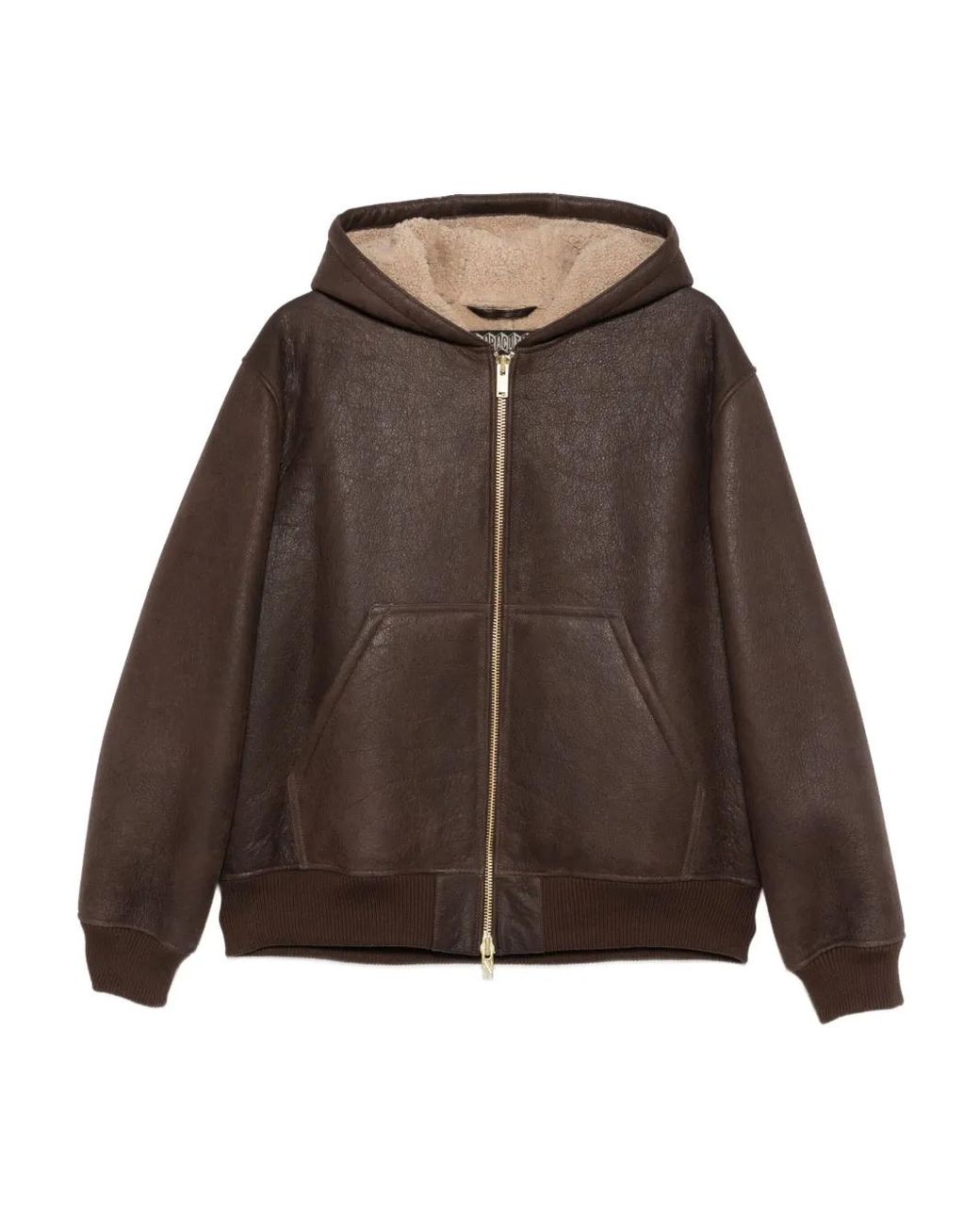 Baracuta Brown Hooded Zip-Fastening Jacket for men