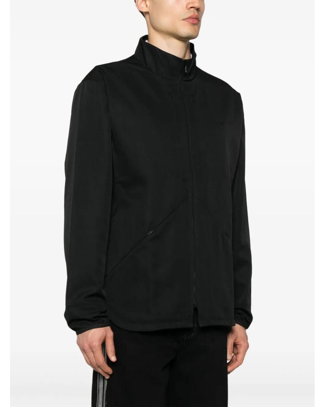 Adidas Black Trefoil-Logo Jacket for men