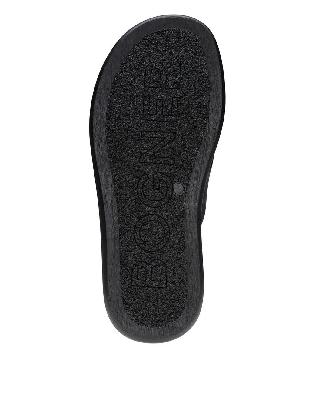 Bogner Black Criss-Cross Sandals