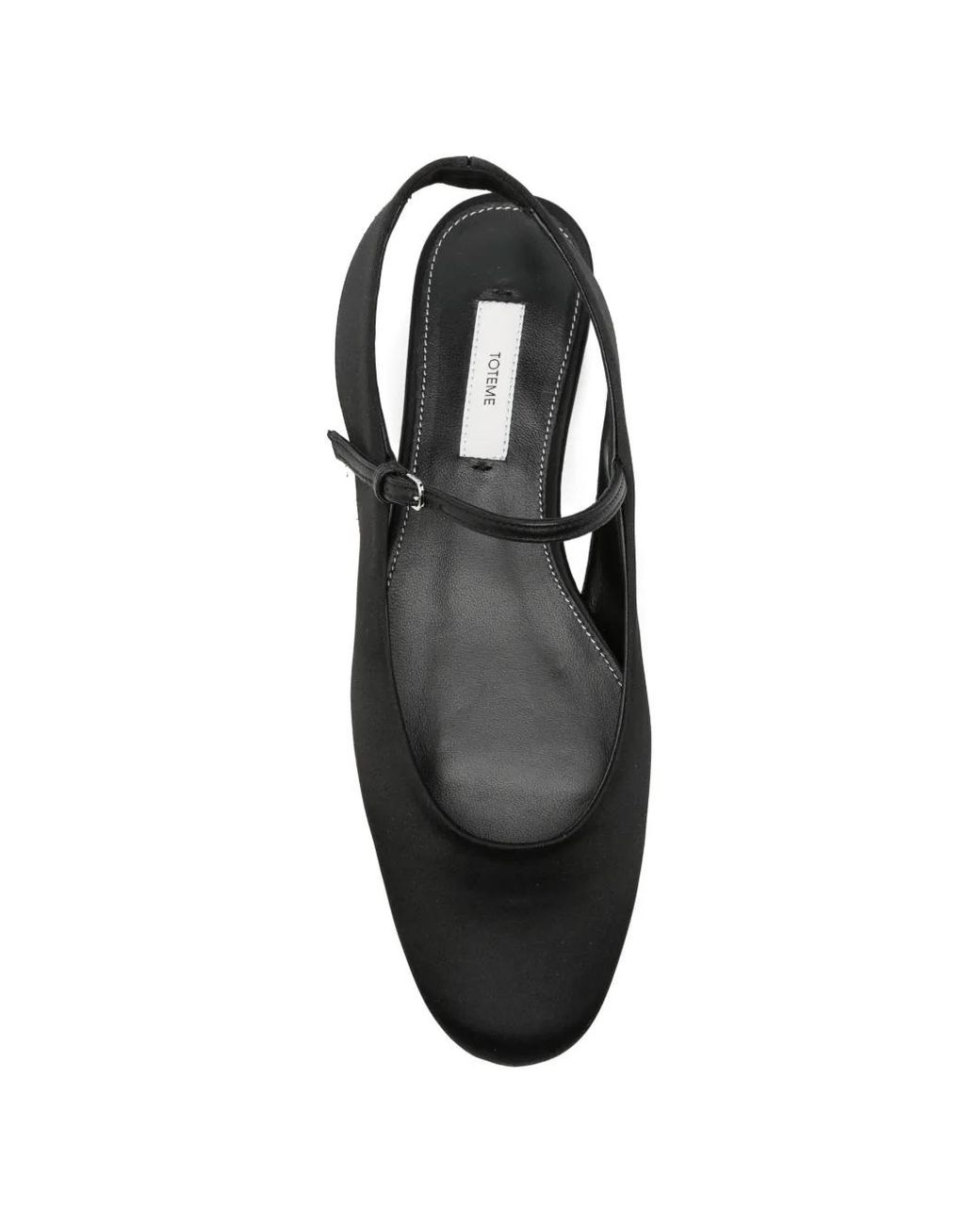 Totême  Black Slingback Satin Mary Janes