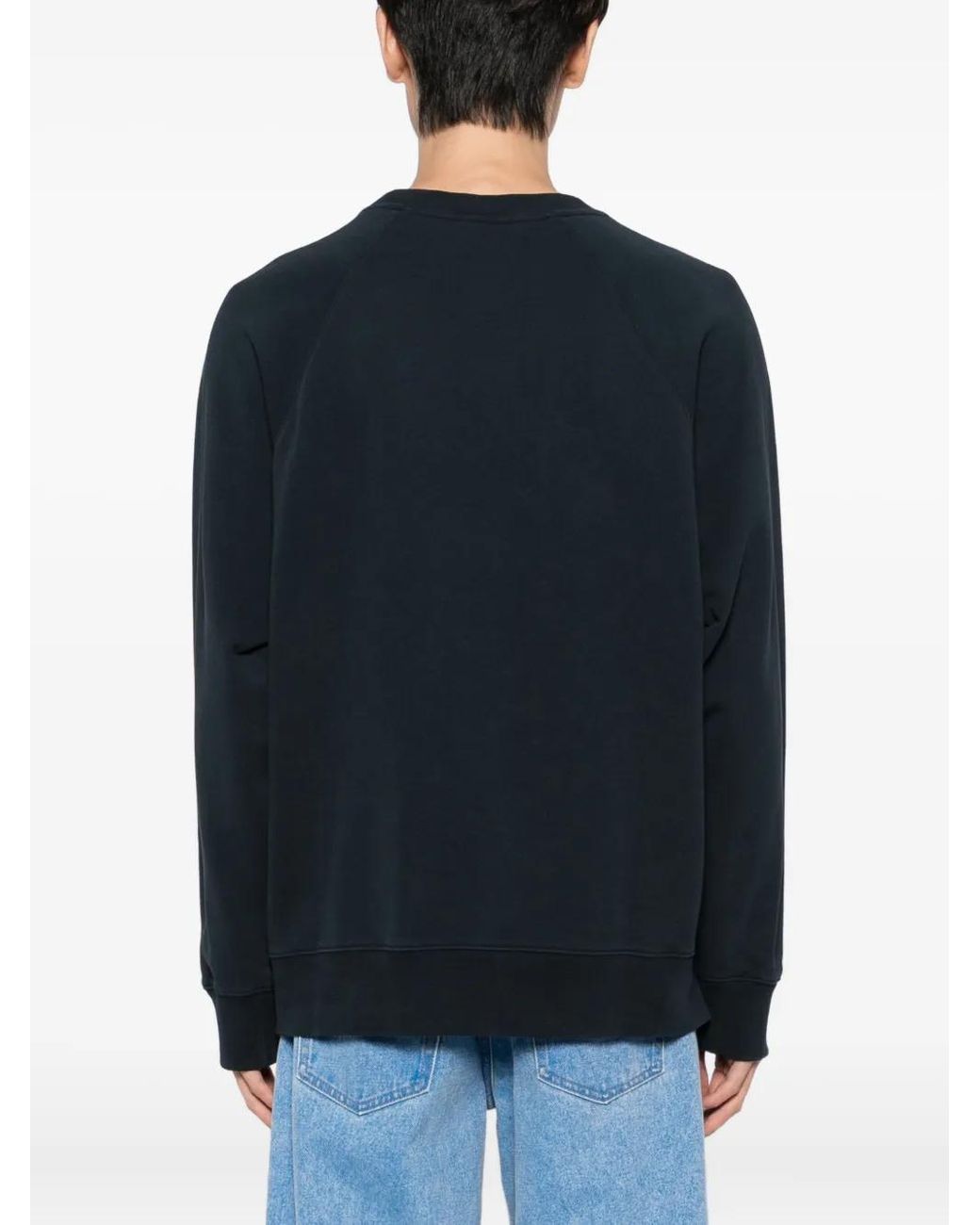 Sweat À Patch Logo Brodé Maison Kitsuné pour homme en coloris Blue